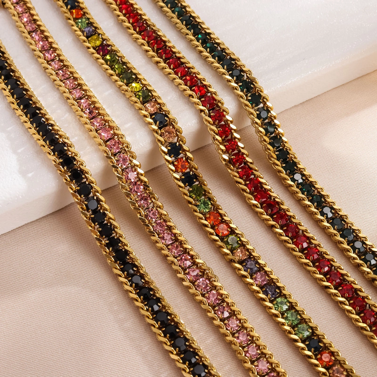 Wholesale Stainless Steel Micro Diamond Fashionable, Simple and Versatile Light Luxury Bracelet