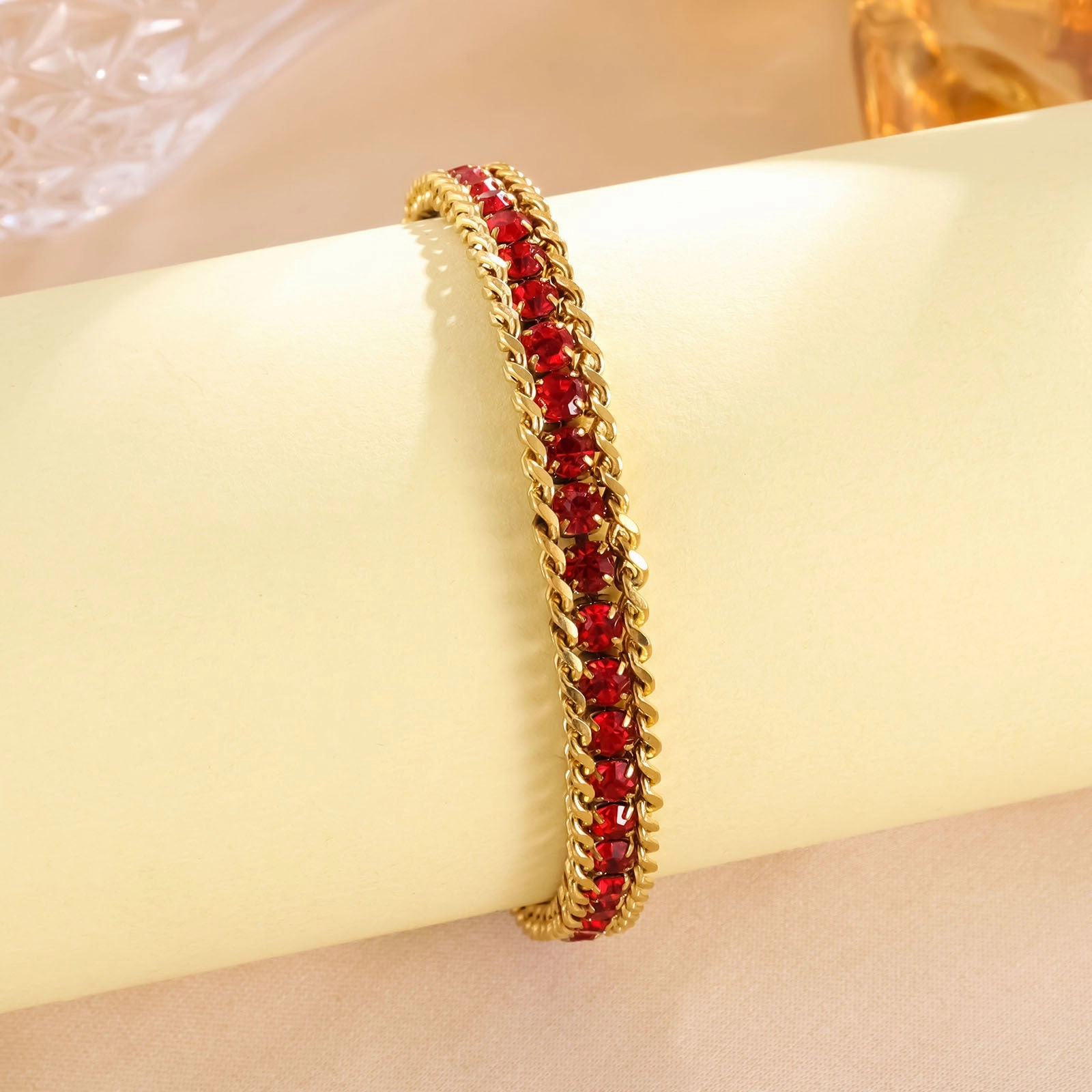 Wholesale Stainless Steel Micro Diamond Fashionable, Simple and Versatile Light Luxury Bracelet