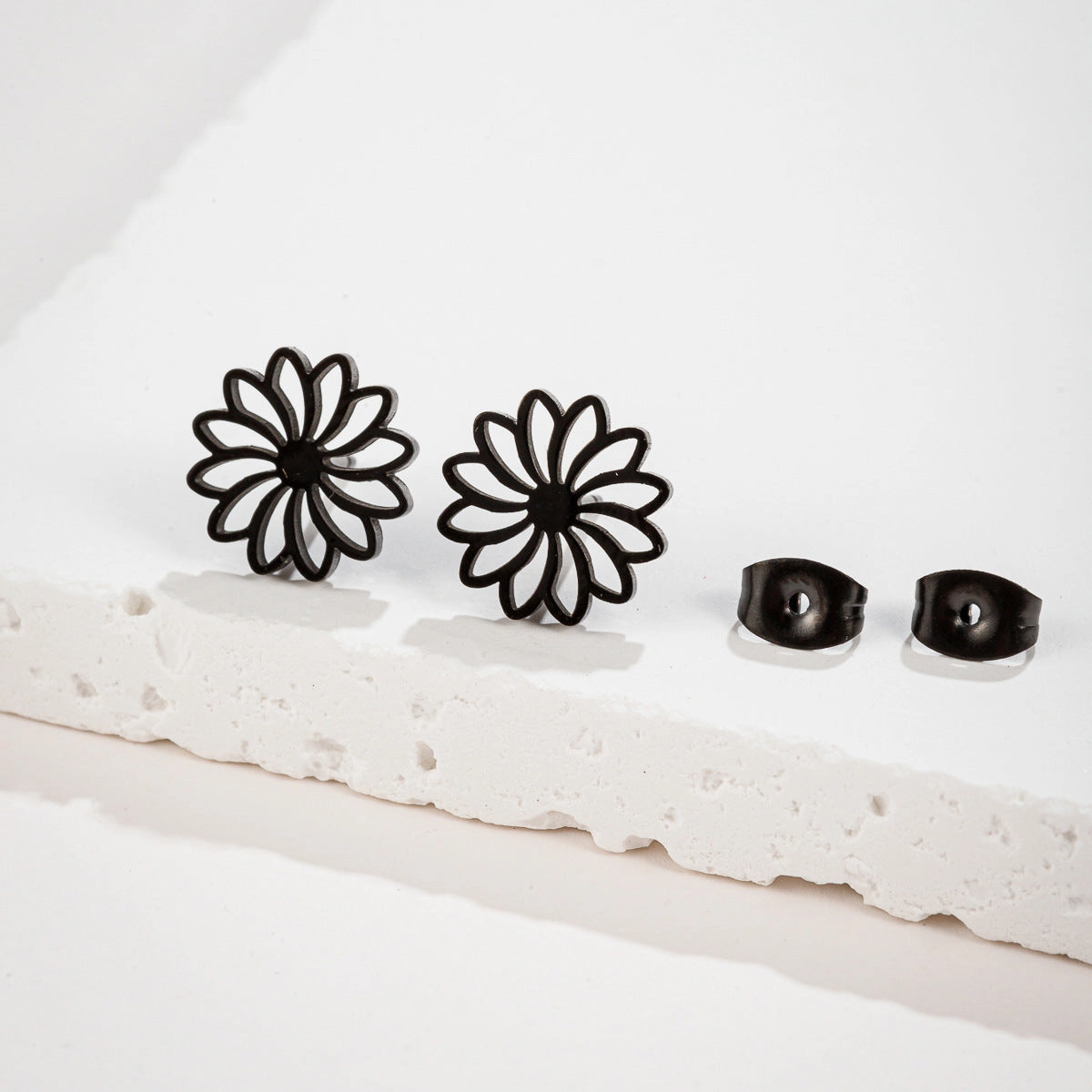 Wholesale Stainless Steel Mini Small Earrings Flower Dinosaur Halloween Skull Earrings