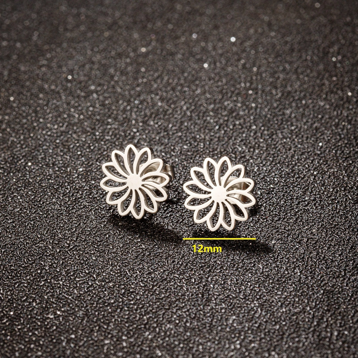 Wholesale Stainless Steel Mini Small Earrings Flower Dinosaur Halloween Skull Earrings
