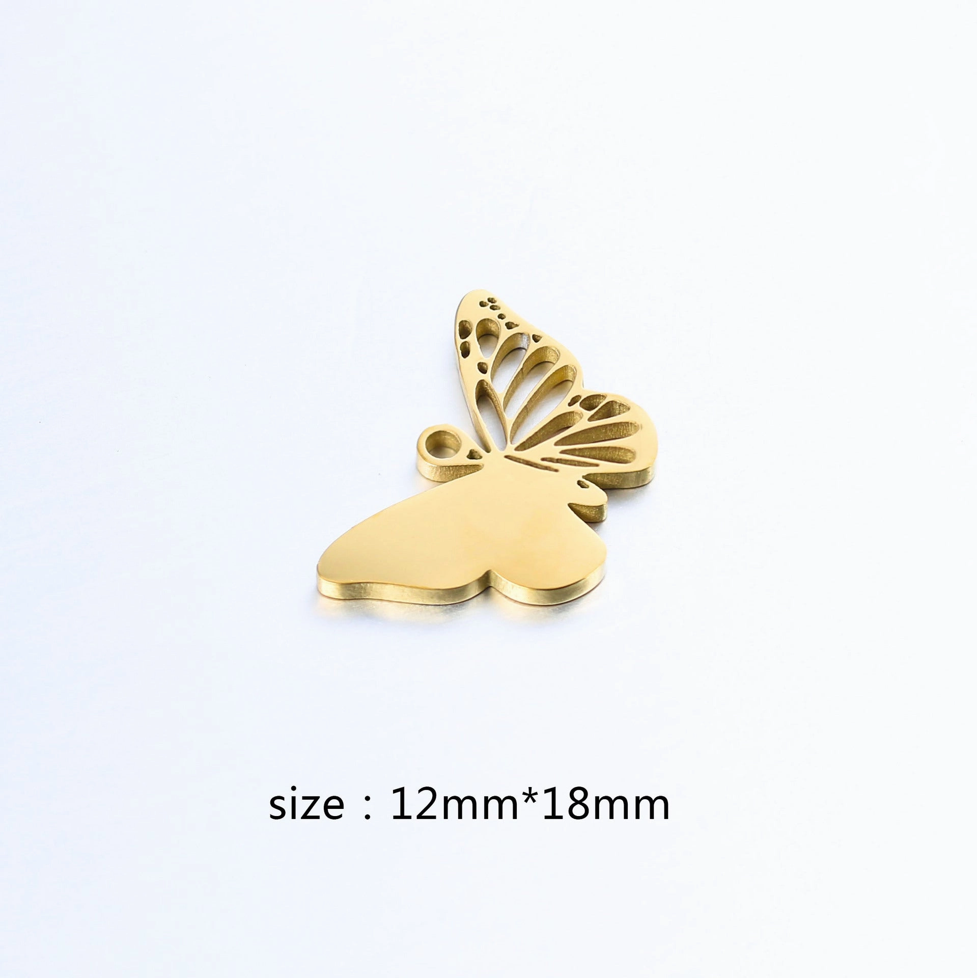 Wholesale Stainless Steel Mirror Creative Hollow Butterfly Diy Pendant