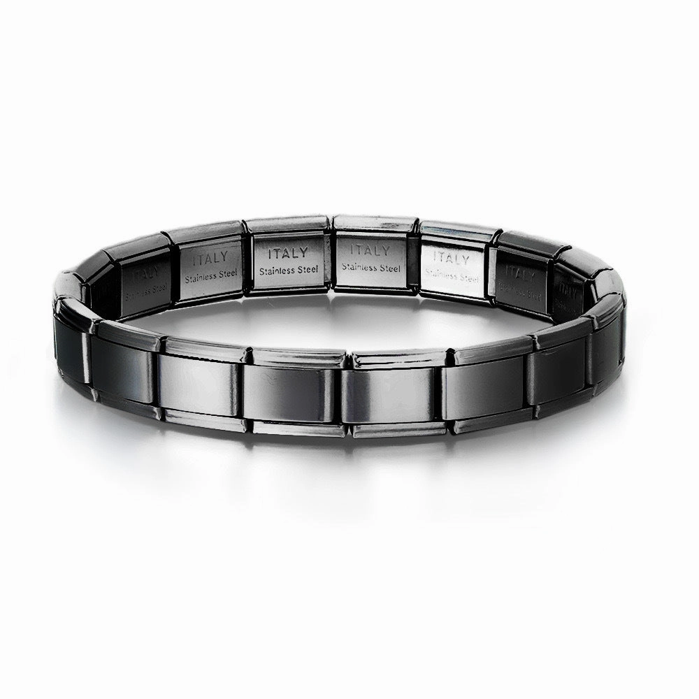 Wholesale Stainless steel module stitching elastic bracelet