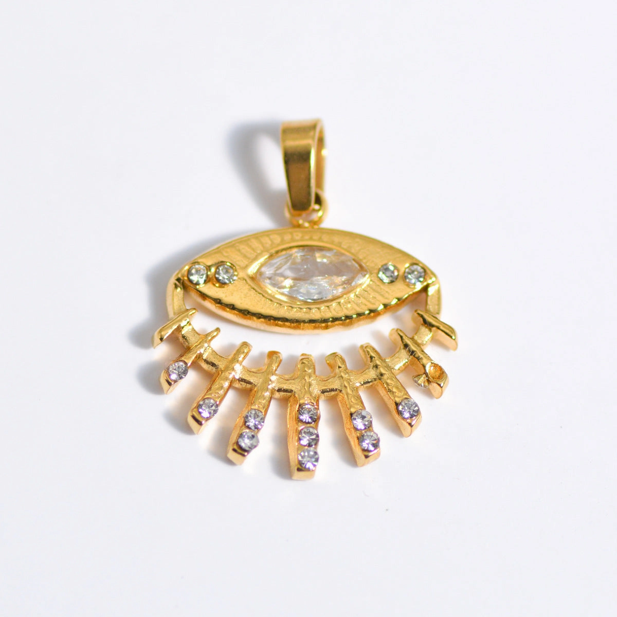 Wholesale Stainless Steel Natural Stone Oil Drop Necklace Jewelry
