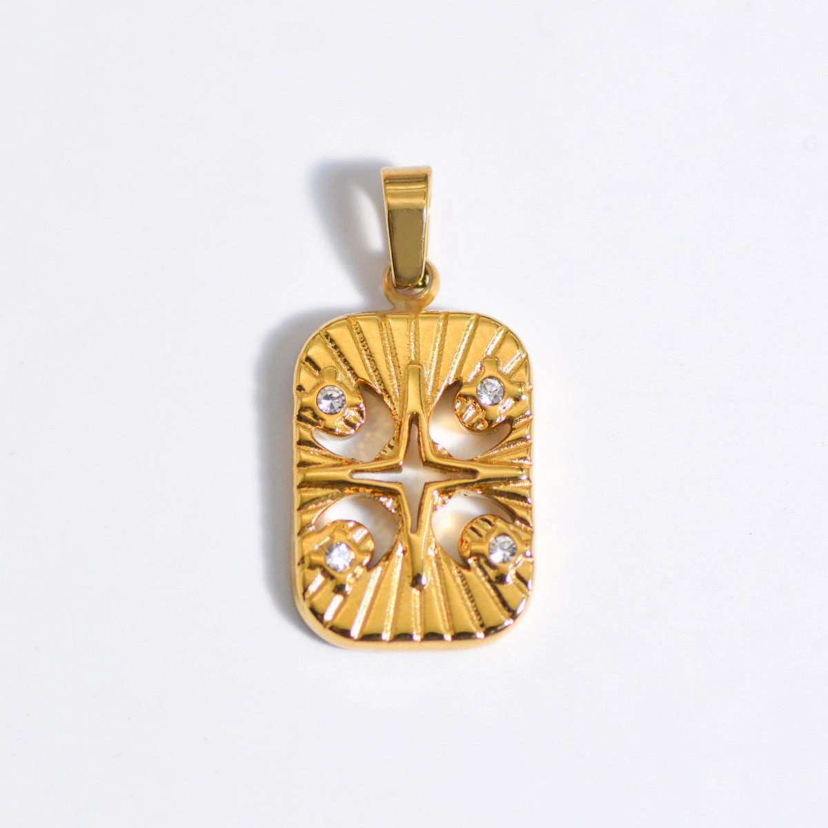 Wholesale Stainless Steel Natural Stone Oil Drop Necklace Jewelry