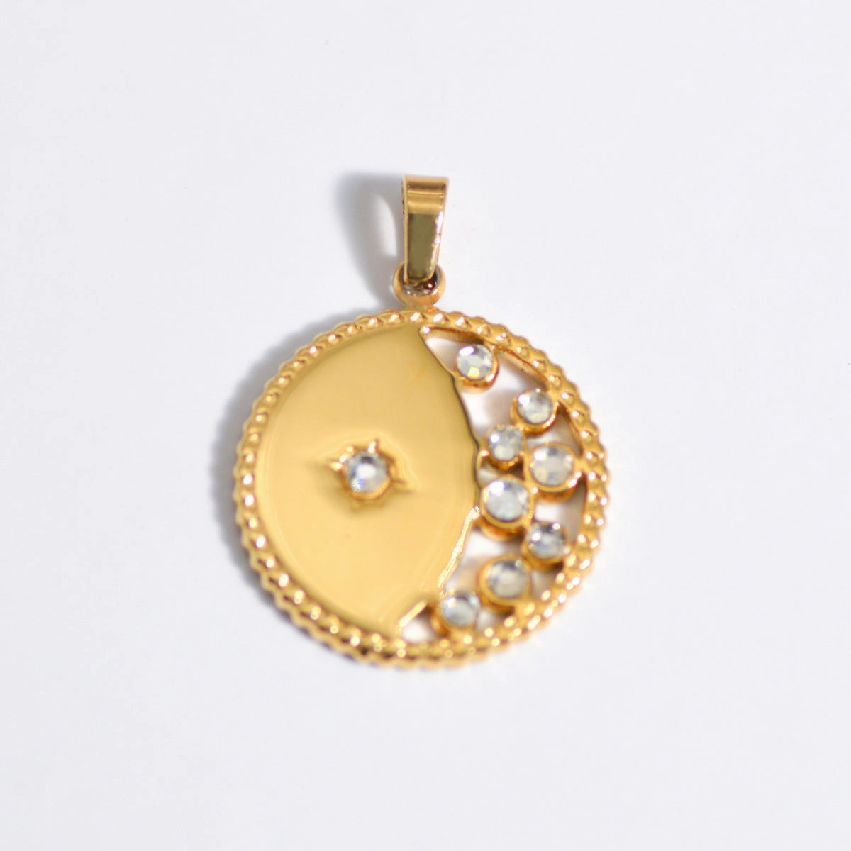 Wholesale Stainless Steel Natural Stone Oil Drop Necklace Jewelry