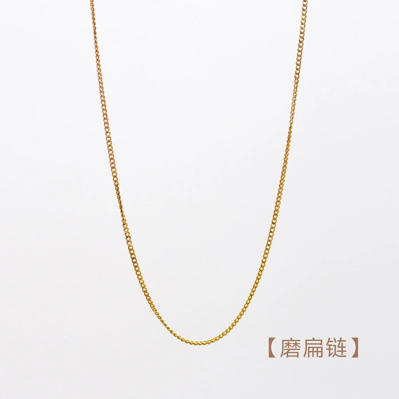 Wholesale Stainless Steel Natural Stone Oil Drop Necklace Jewelry