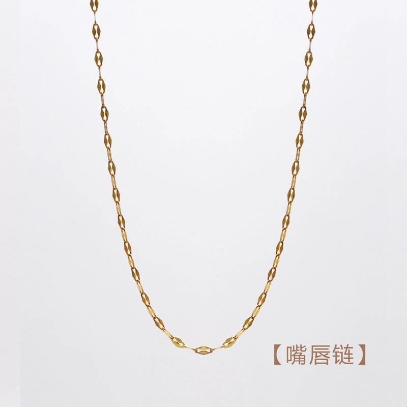 Wholesale Stainless Steel Natural Stone Oil Drop Necklace Jewelry