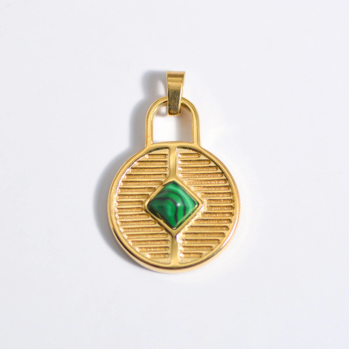 Wholesale Stainless Steel Natural Stone Oil Drop Necklace Jewelry