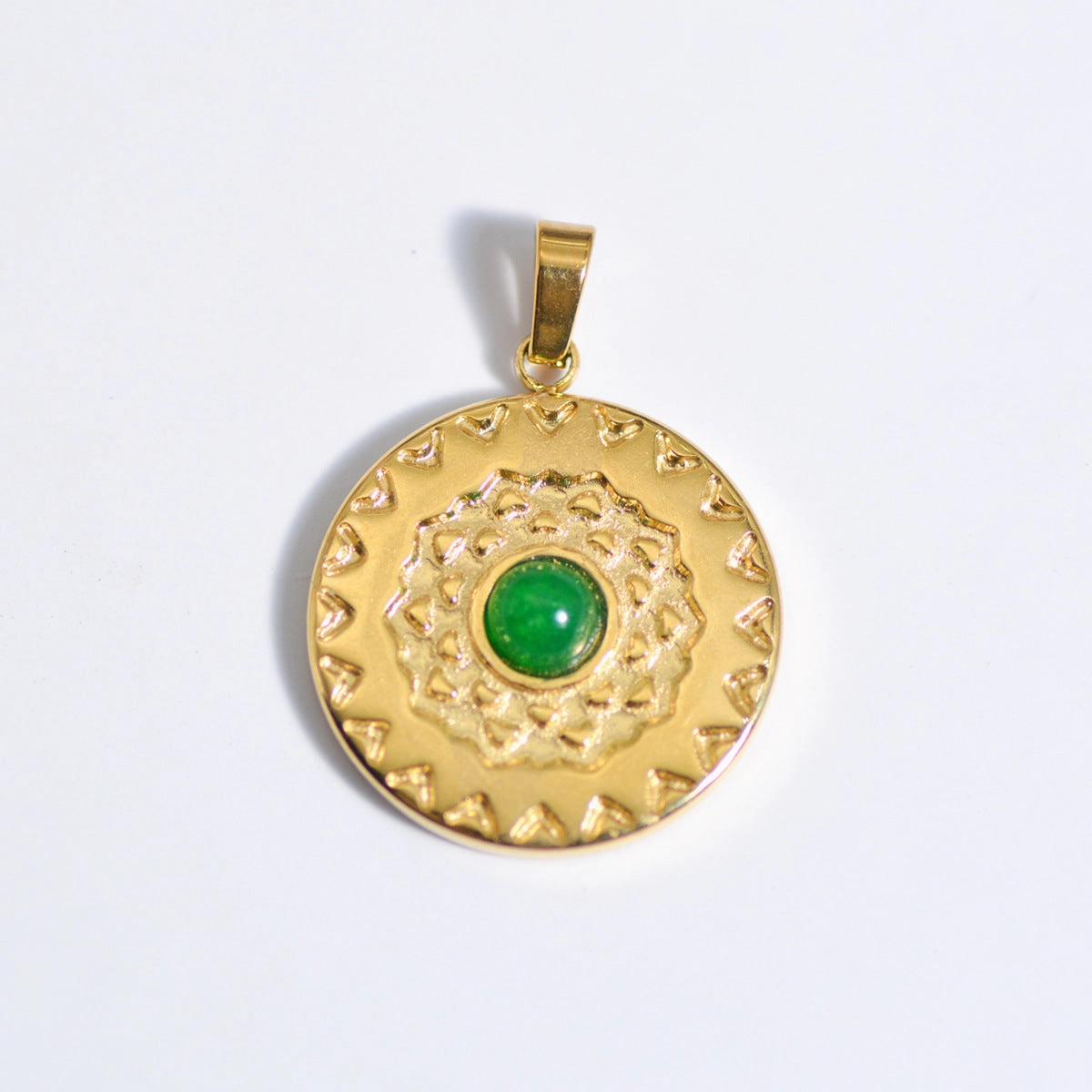 Wholesale Stainless Steel Natural Stone Oil Drop Necklace Jewelry