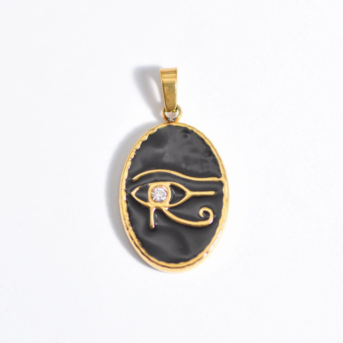 Wholesale Stainless Steel Natural Stone Oil Drop Necklace Jewelry
