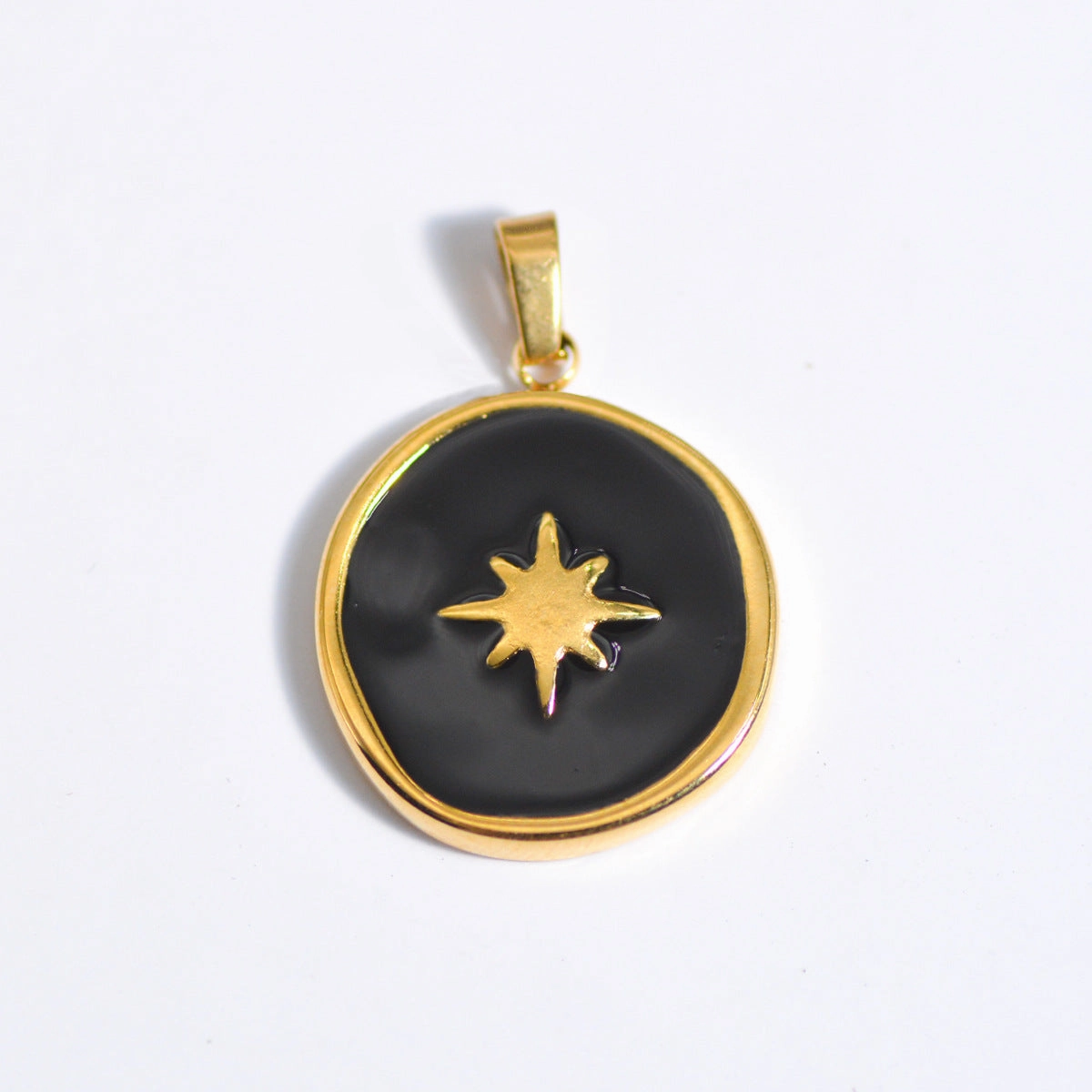Wholesale Stainless Steel Natural Stone Oil Drop Necklace Jewelry