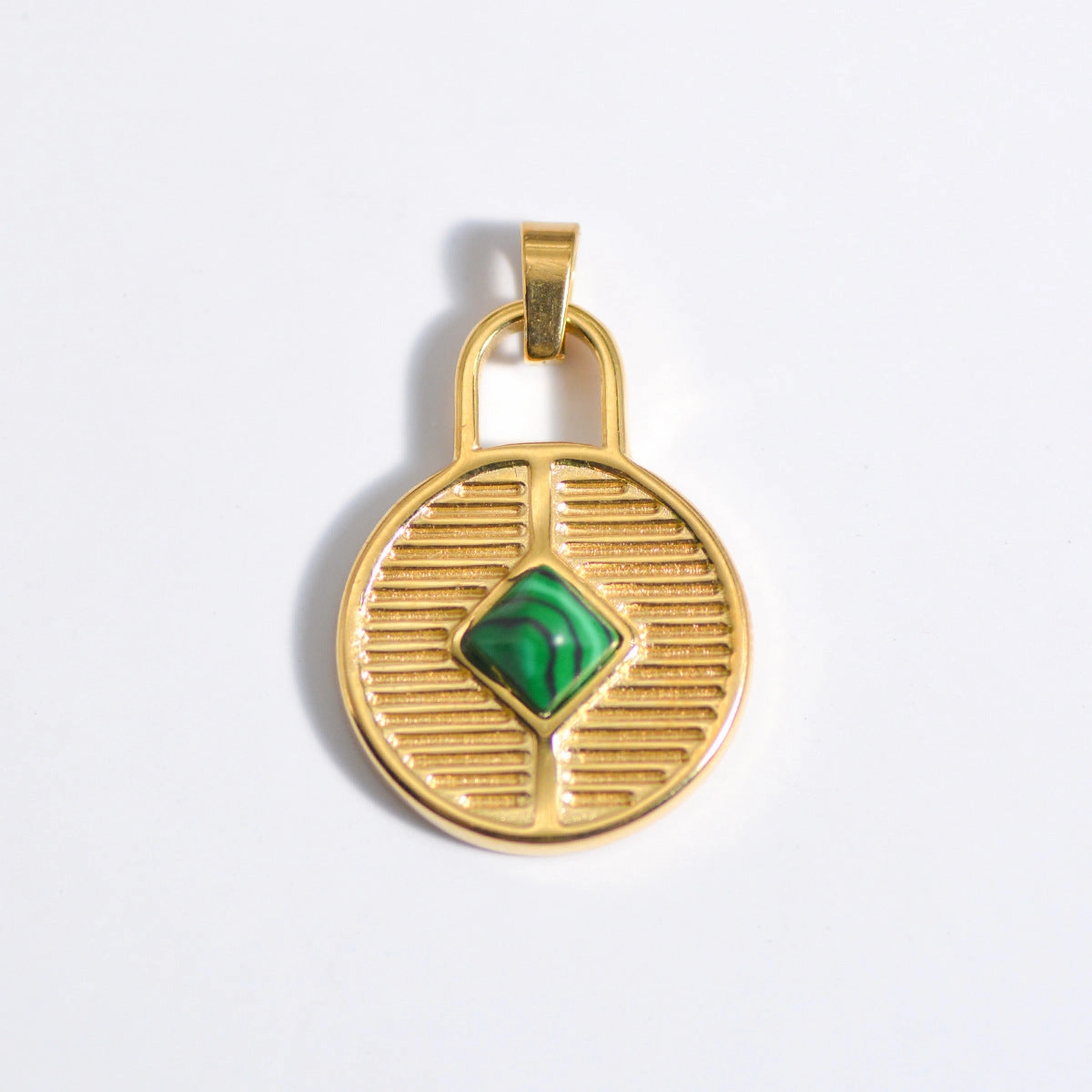 Wholesale Stainless Steel Natural Stone Oil Drop Necklace Jewelry
