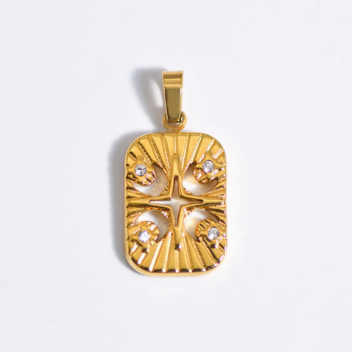 Wholesale Stainless Steel Natural Stone Oil Drop Necklace Jewelry