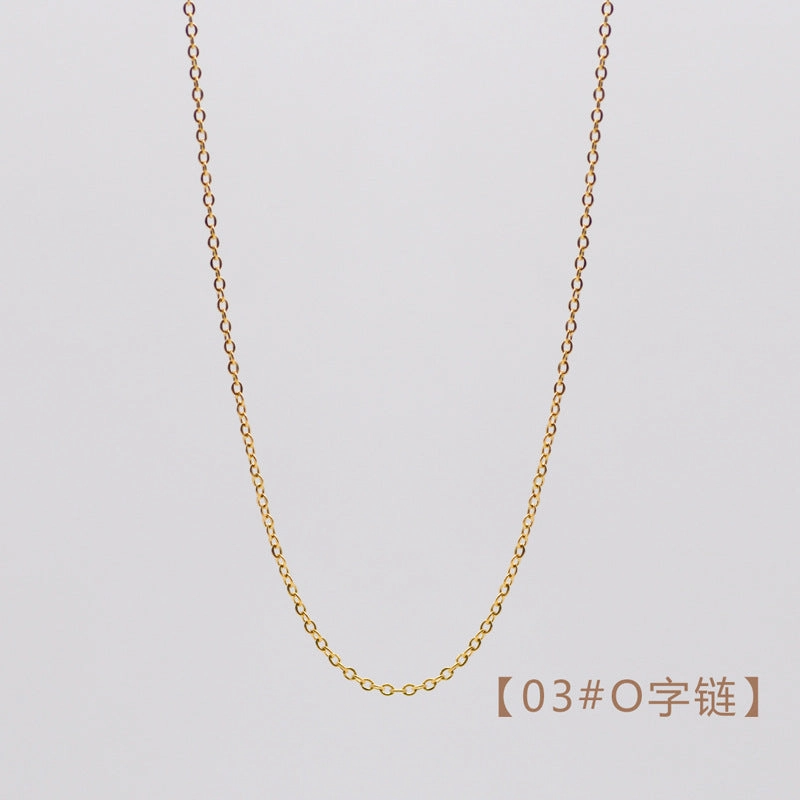 Wholesale Stainless Steel Natural Stone Oil Drop Necklace Jewelry