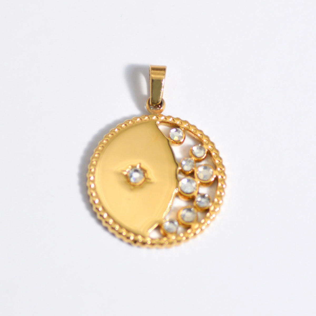 Wholesale Stainless Steel Natural Stone Oil Drop Necklace Jewelry