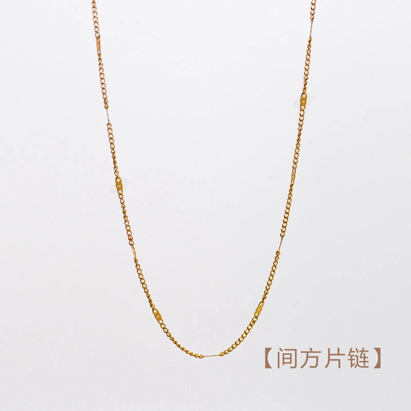Wholesale Stainless Steel Natural Stone Oil Drop Necklace Jewelry