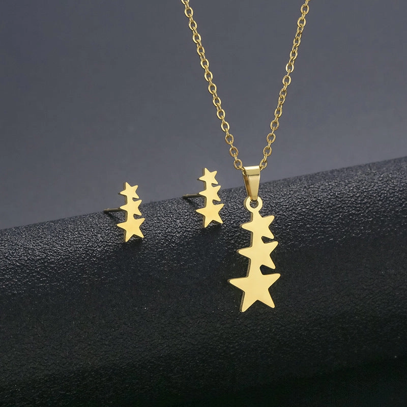 Wholesale Stainless Steel Necklace and Earrings Set