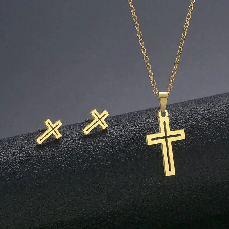Wholesale Stainless Steel Necklace and Earrings Set