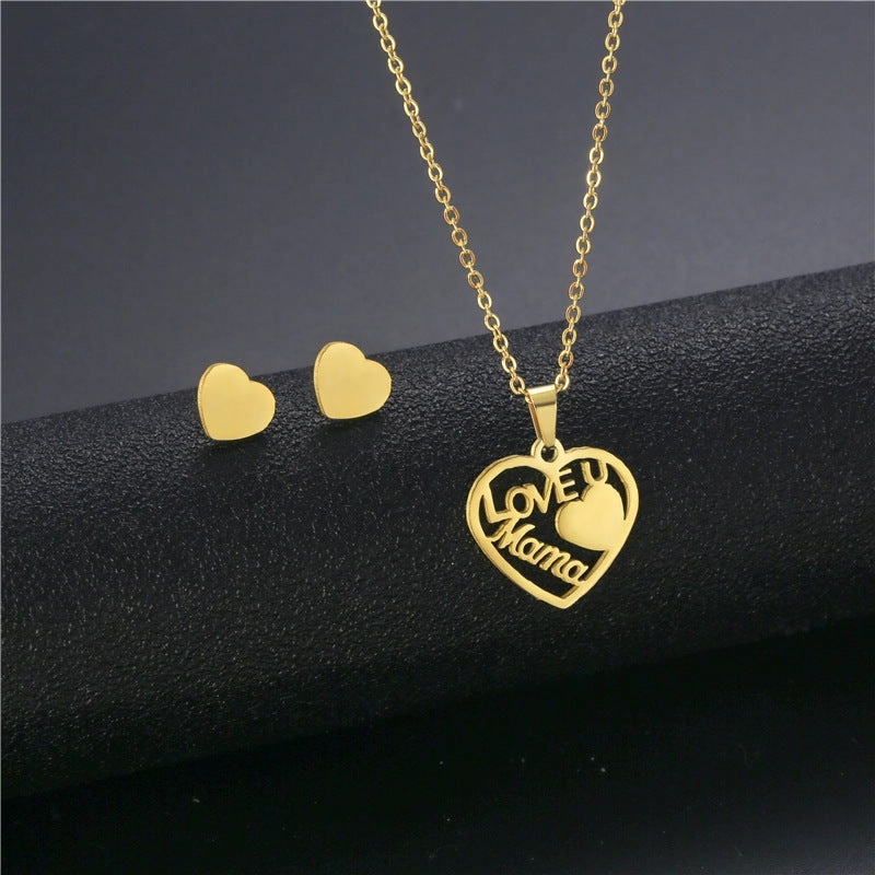 Wholesale Stainless Steel Necklace and Earrings Set