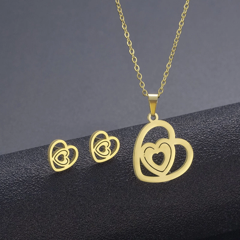 Wholesale Stainless Steel Necklace and Earrings Set