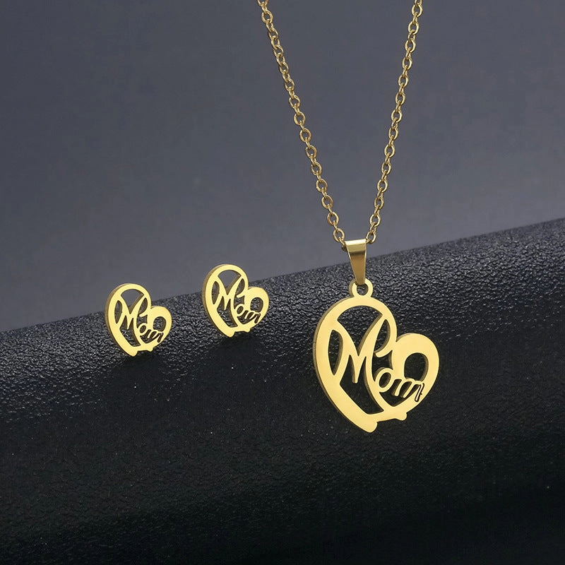 Wholesale Stainless Steel Necklace and Earrings Set