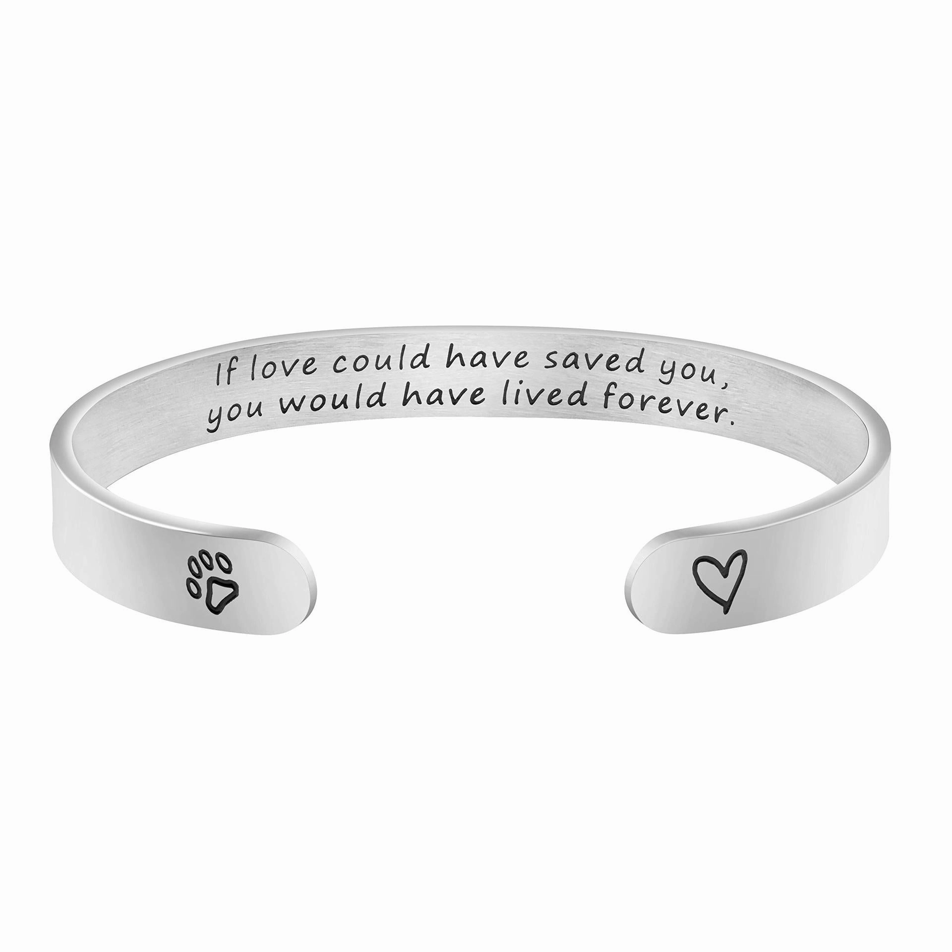 Wholesale Stainless Steel Opening Adjustable 8mm Type C Engraving Bracelet