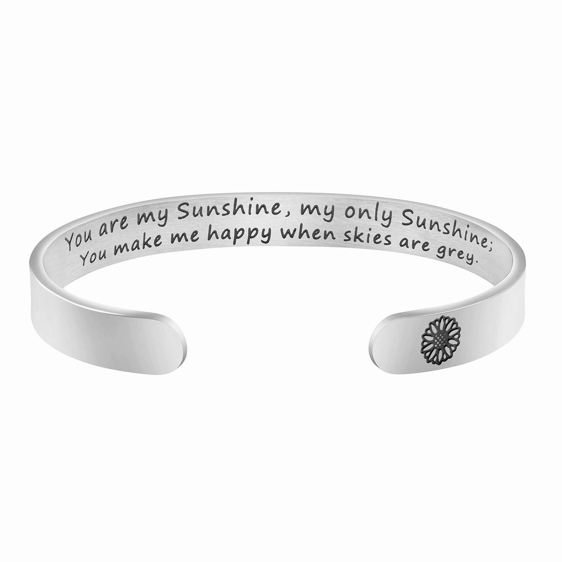 Wholesale Stainless Steel Opening Adjustable 8mm Type C Engraving Bracelet