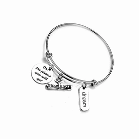 Wholesale Stainless Steel Reel Round Plate Dream Bracelet