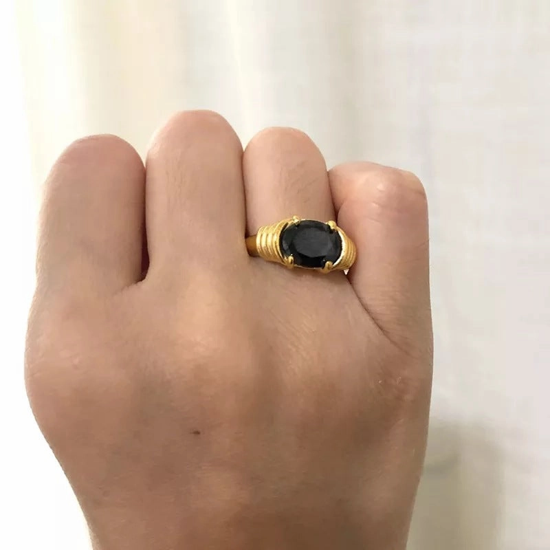 Wholesale Stainless Steel Retro Gemstone Rings