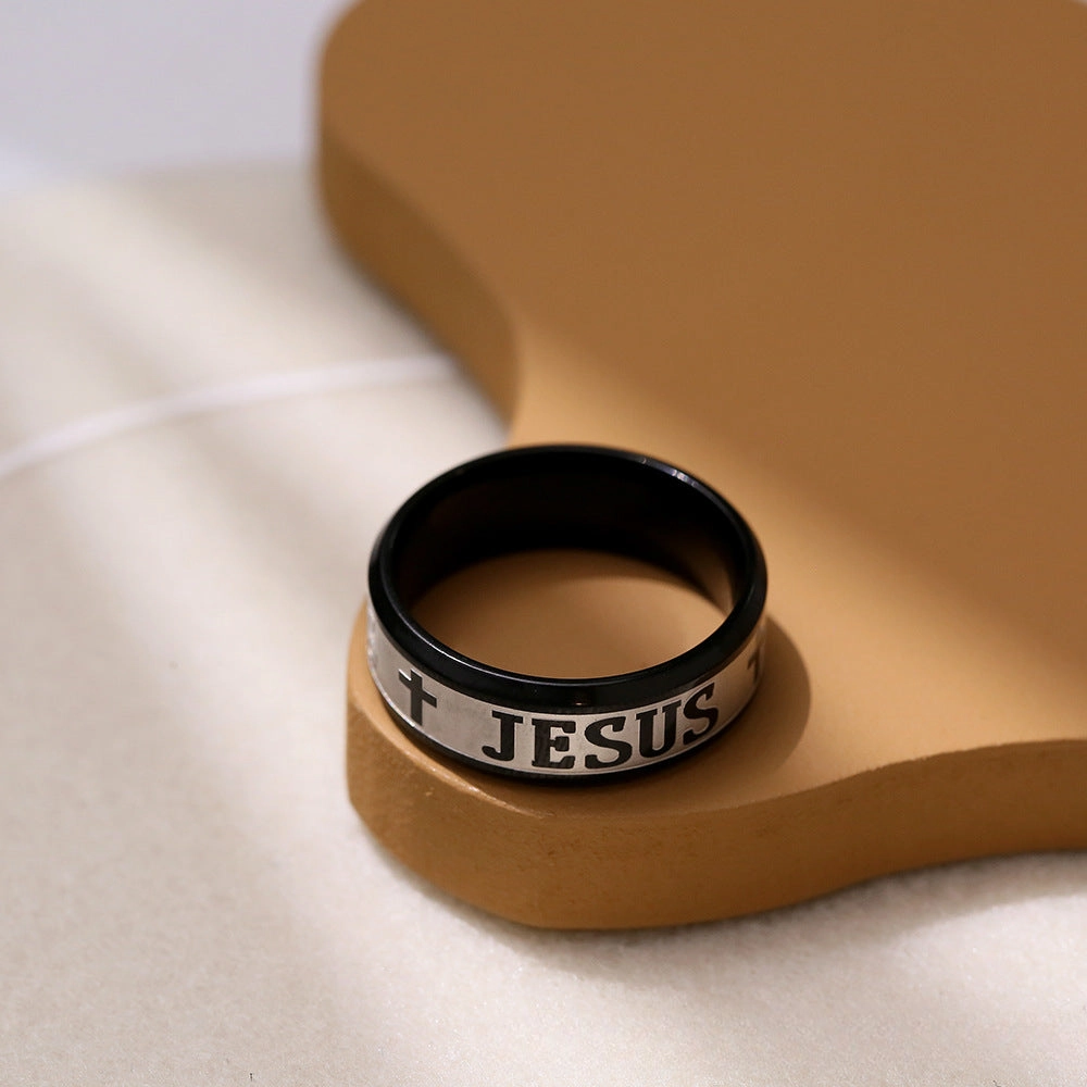 Wholesale Stainless Steel Retro Ring Men Hip Hop Titanium Steel Ring