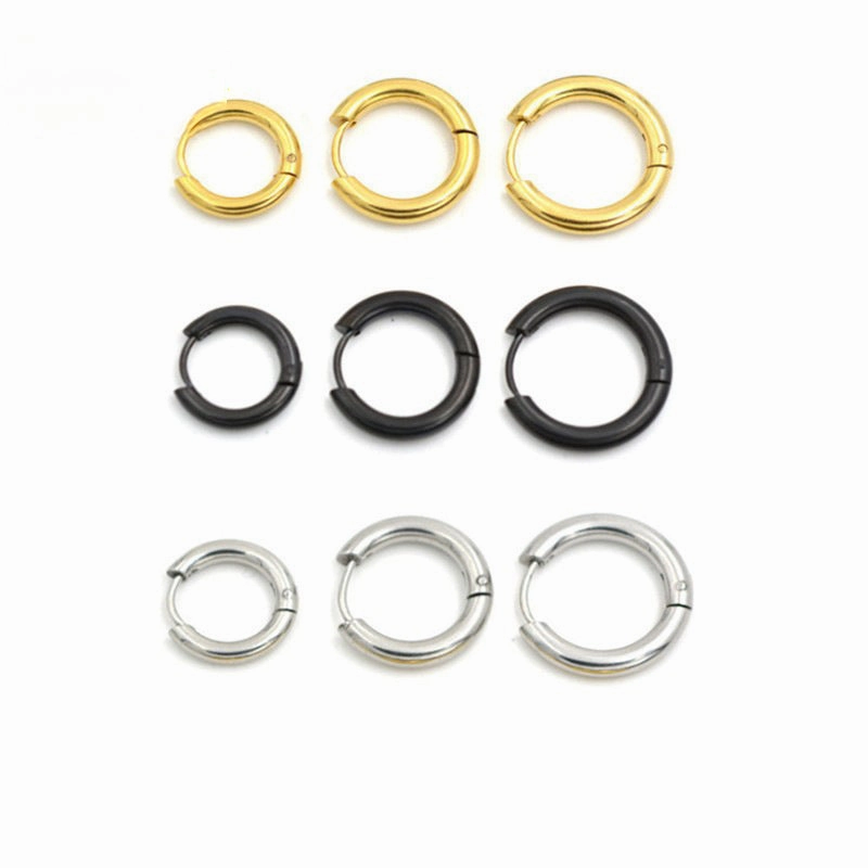 Wholesale Stainless Steel Round Earrings
