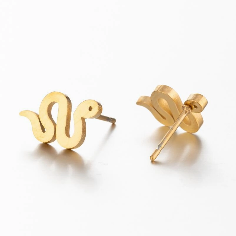 Wholesale Stainless Steel Serpentine Ear Studs