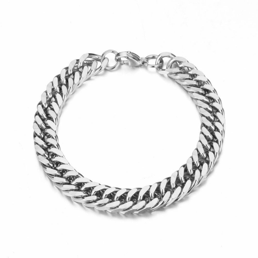 Wholesale Stainless Steel Simple Lobster Clasp Bracelet