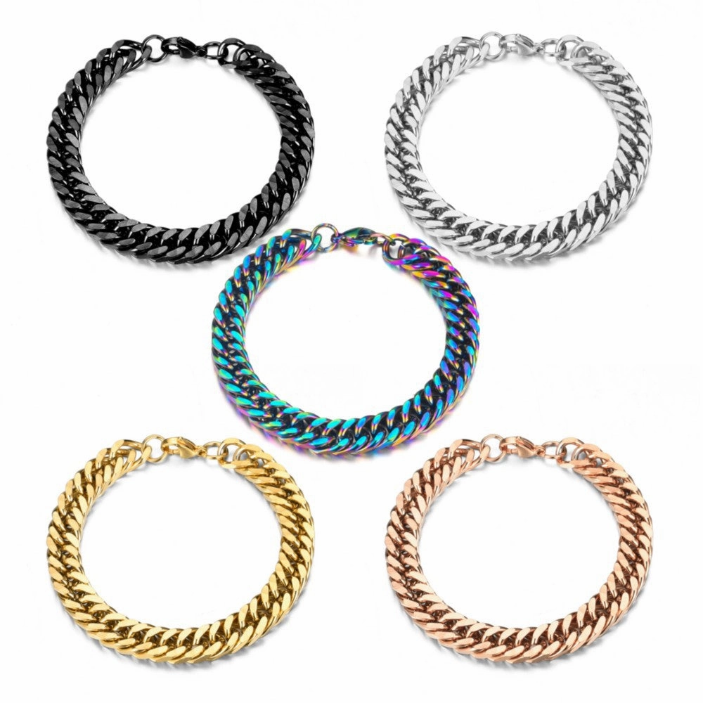 Wholesale Stainless Steel Simple Lobster Clasp Bracelet