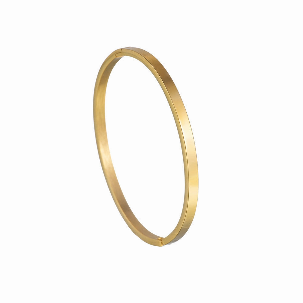 Wholesale Stainless Steel Smooth Buckle Bracelet