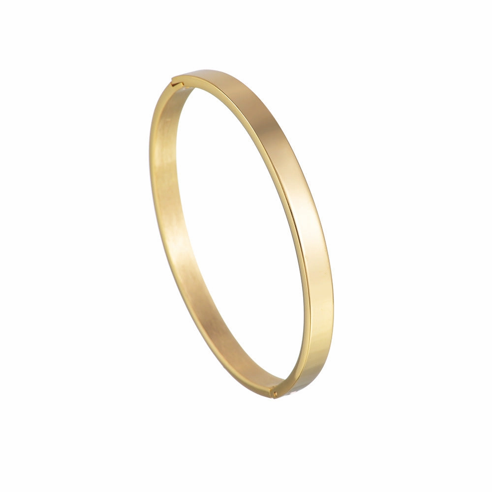 Wholesale Stainless Steel Smooth Buckle Bracelet