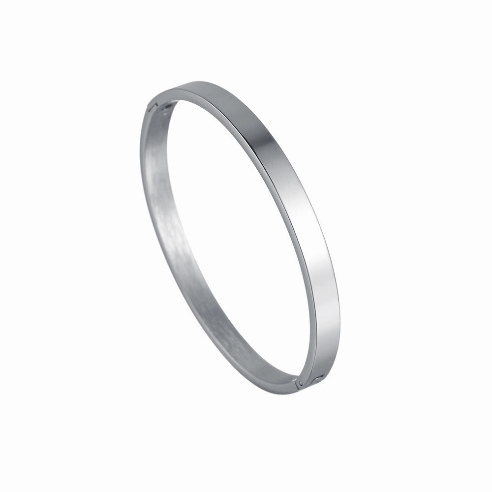 Wholesale Stainless Steel Smooth Buckle Bracelet