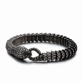 Wholesale Stainless Steel Snake Mens Titanium Steel Bracelet
