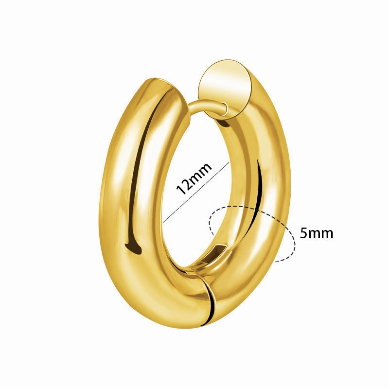 Wholesale Stainless Steel Solid Simple Earrings