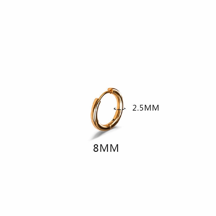 Wholesale Stainless Steel Solid Simple Earrings