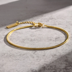 Wholesale Stainless Steel Square Snake Chain Fine Bracelet