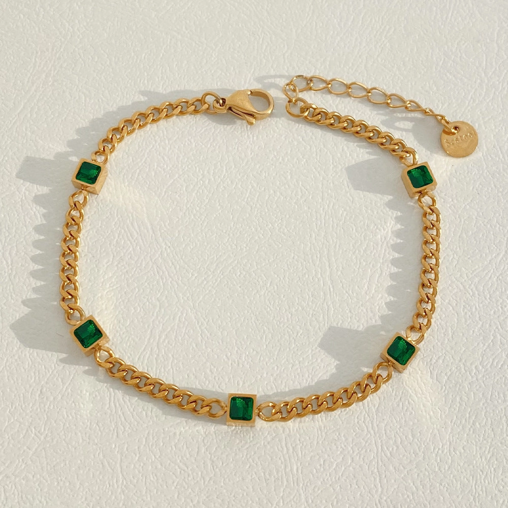 Wholesale Stainless Steel Stacked Electroplated Bracelets