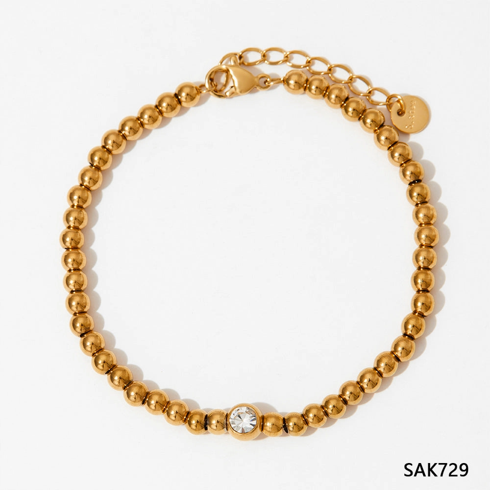 Wholesale Stainless Steel Stacked Electroplated Bracelets