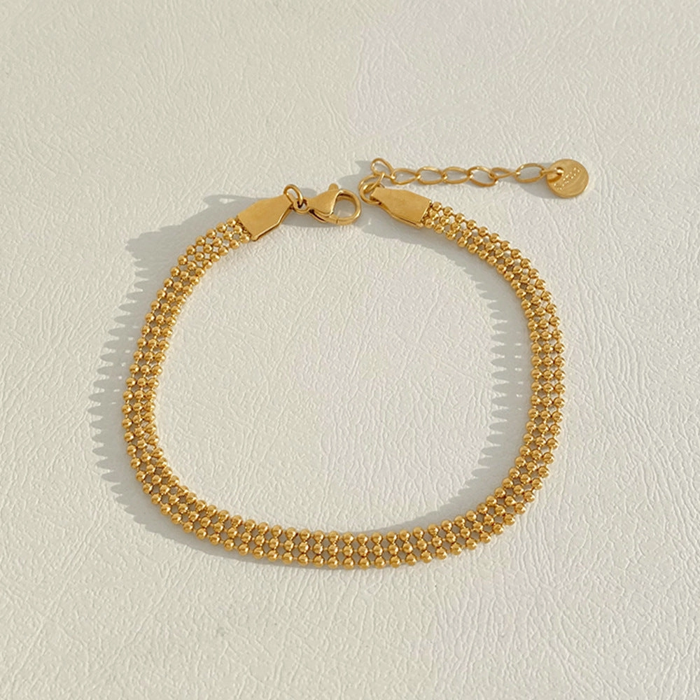 Wholesale Stainless Steel Stacked Electroplated Bracelets