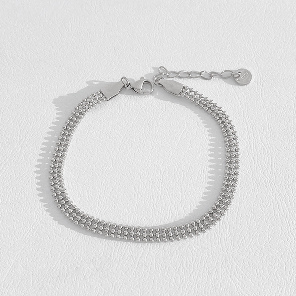 Wholesale Stainless Steel Stacked Electroplated Bracelets