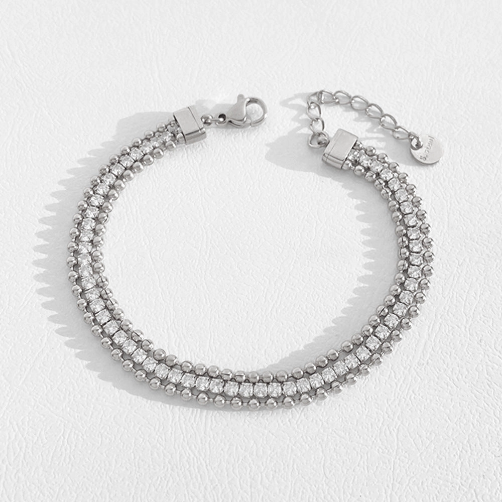 Wholesale Stainless Steel Stacked Electroplated Bracelets
