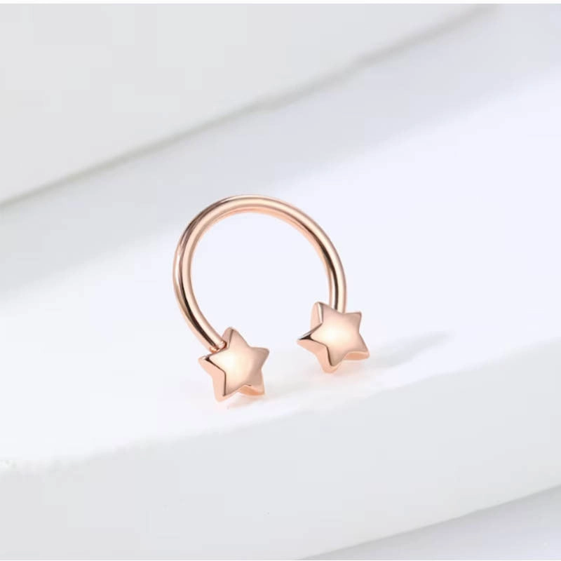 Wholesale Stainless Steel Star Cool Earrings