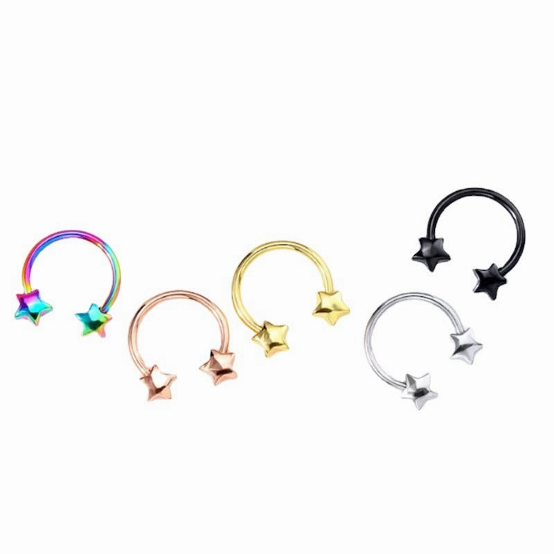 Wholesale Stainless Steel Star Cool Earrings