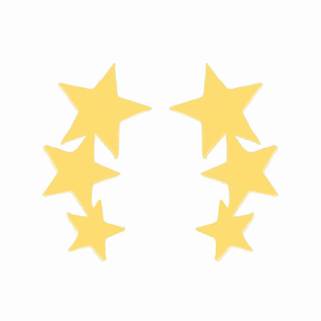 Wholesale Stainless Steel Star Moon Ear Studs
