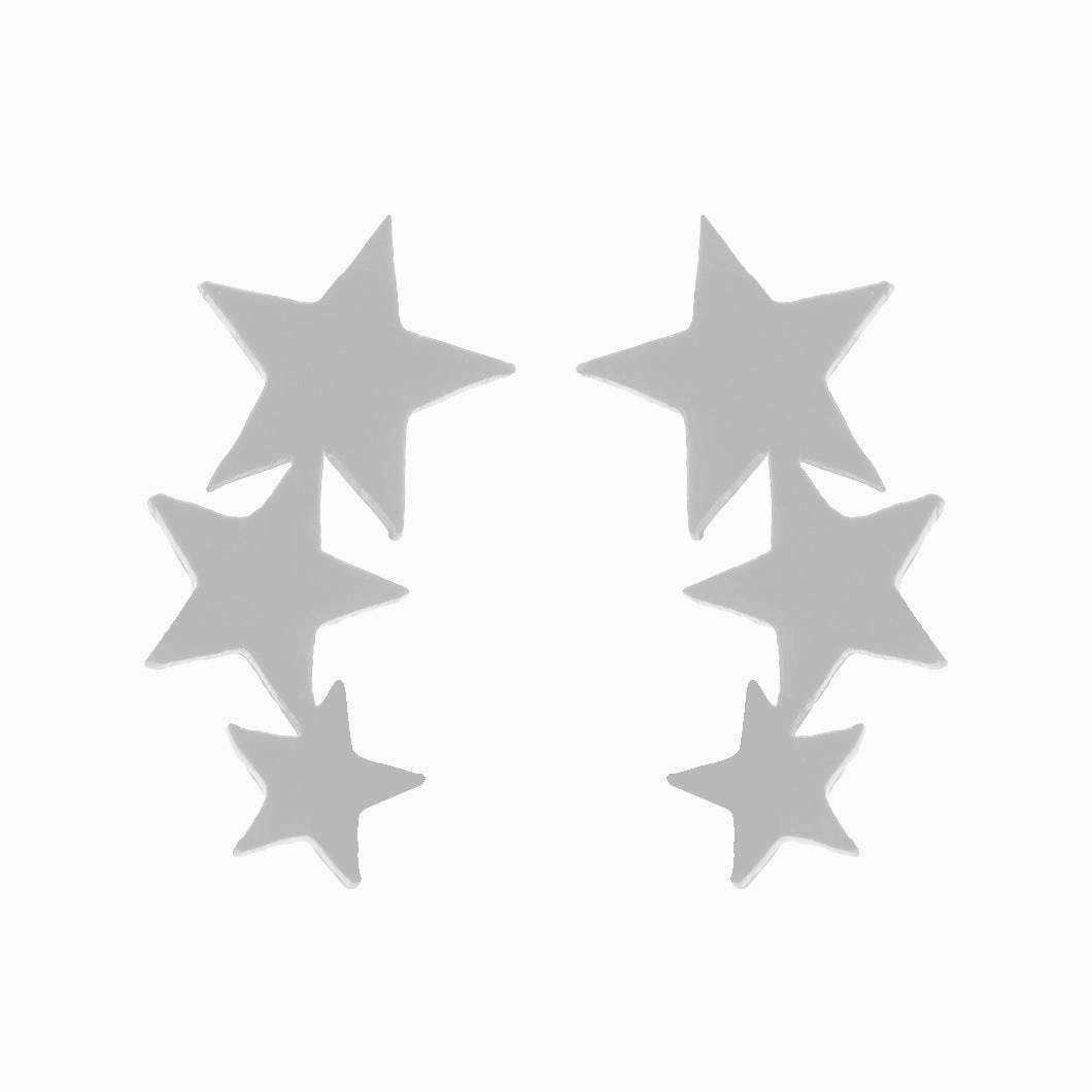 Wholesale Stainless Steel Star Moon Ear Studs